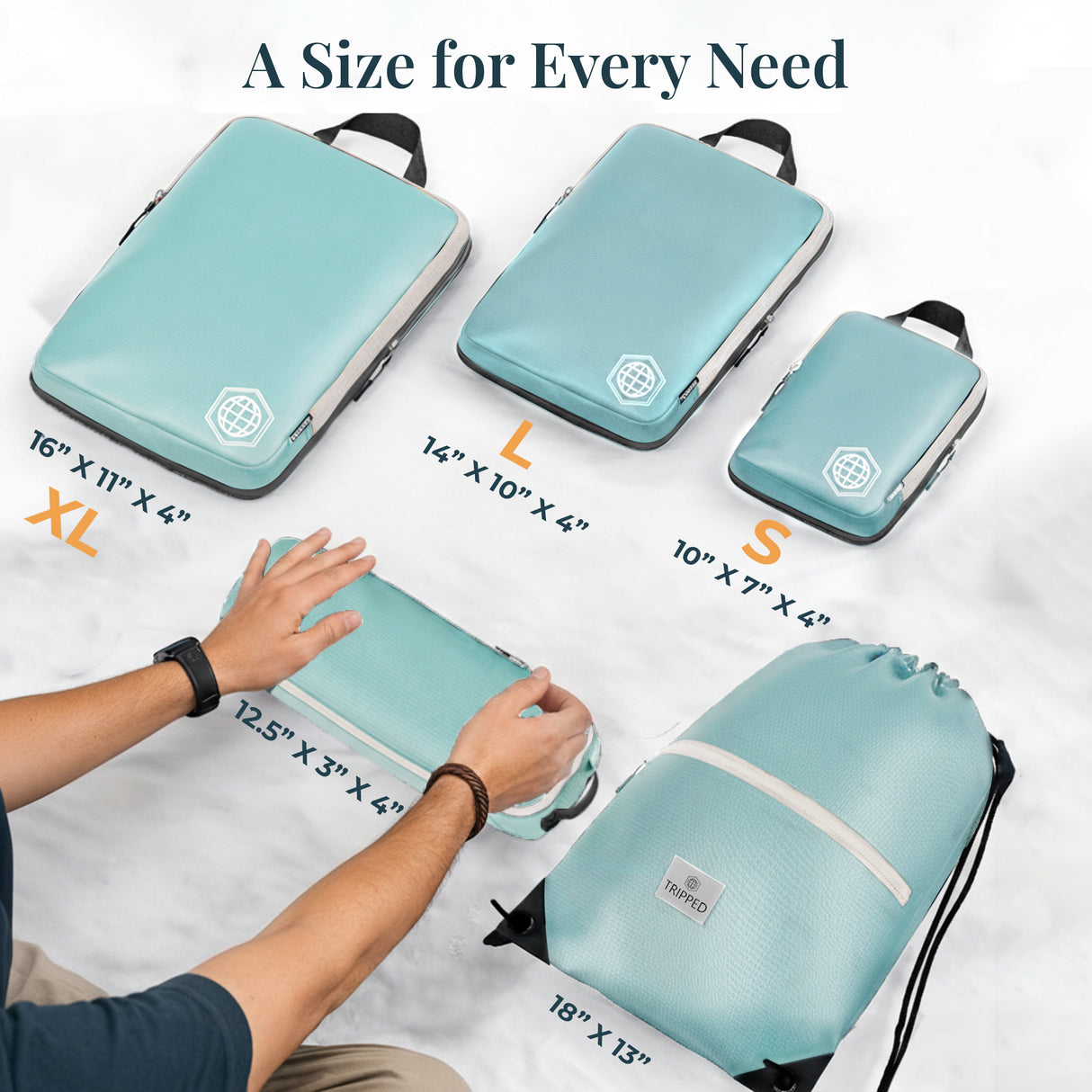 Carry-On Flex Compression Packing Cube Set