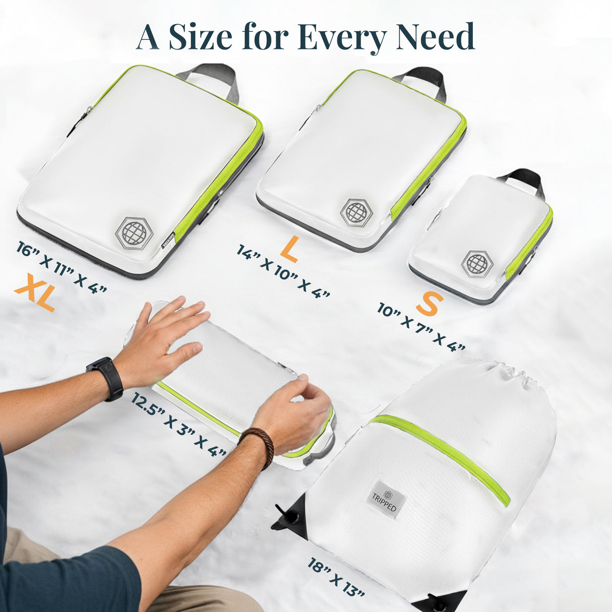 Carry-On Flex Compression Packing Cube Set