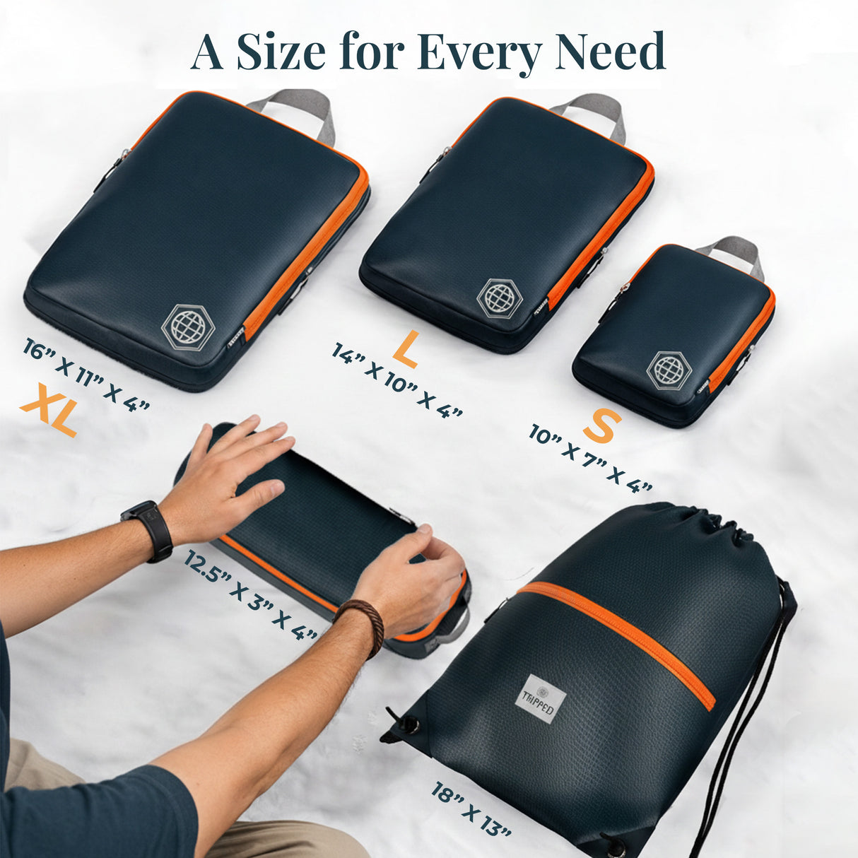 Carry-On Flex Compression Packing Cube Set