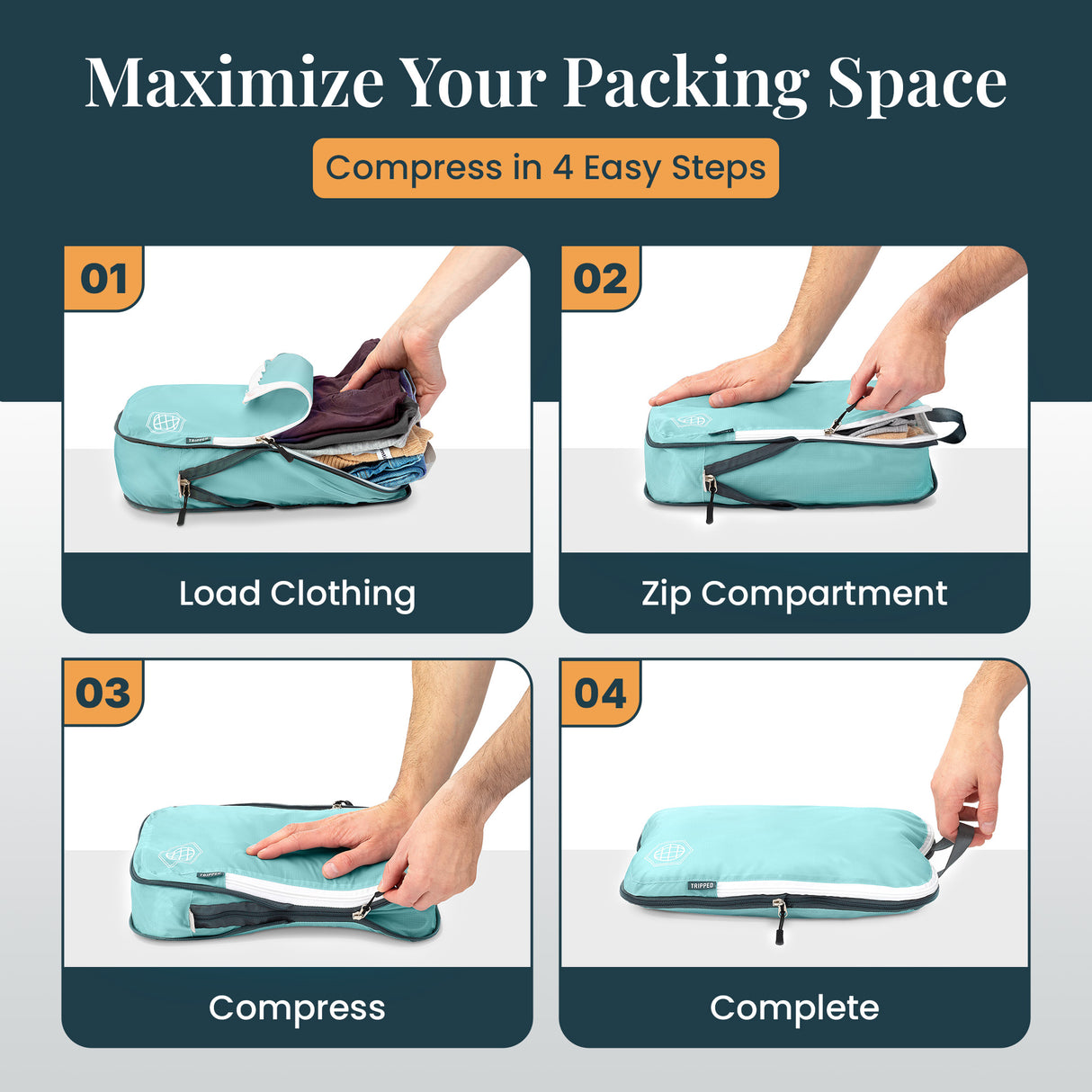 Carry-On Flex Compression Packing Cube Set