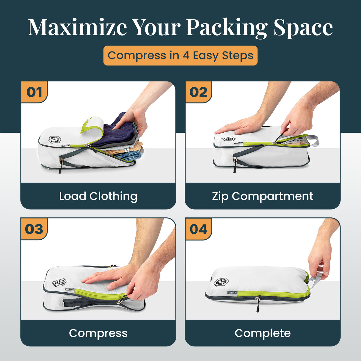 Carry-On Flex Compression Packing Cube Set