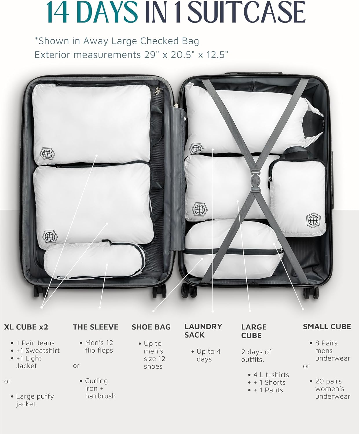 white suitcase
