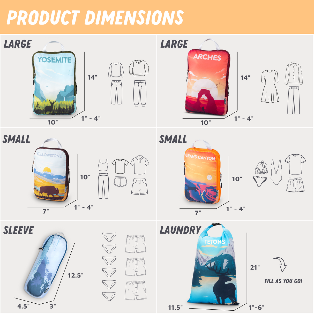 product dimensions