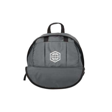 foldable gray backpack