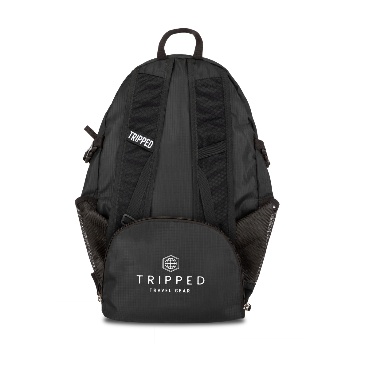 folded black bag