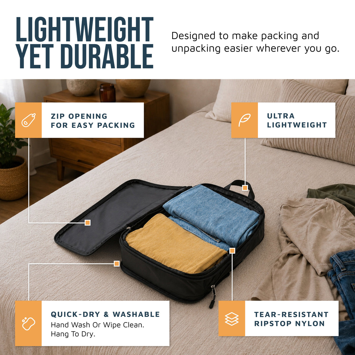 Checked Bag Compression Packing Cube Set