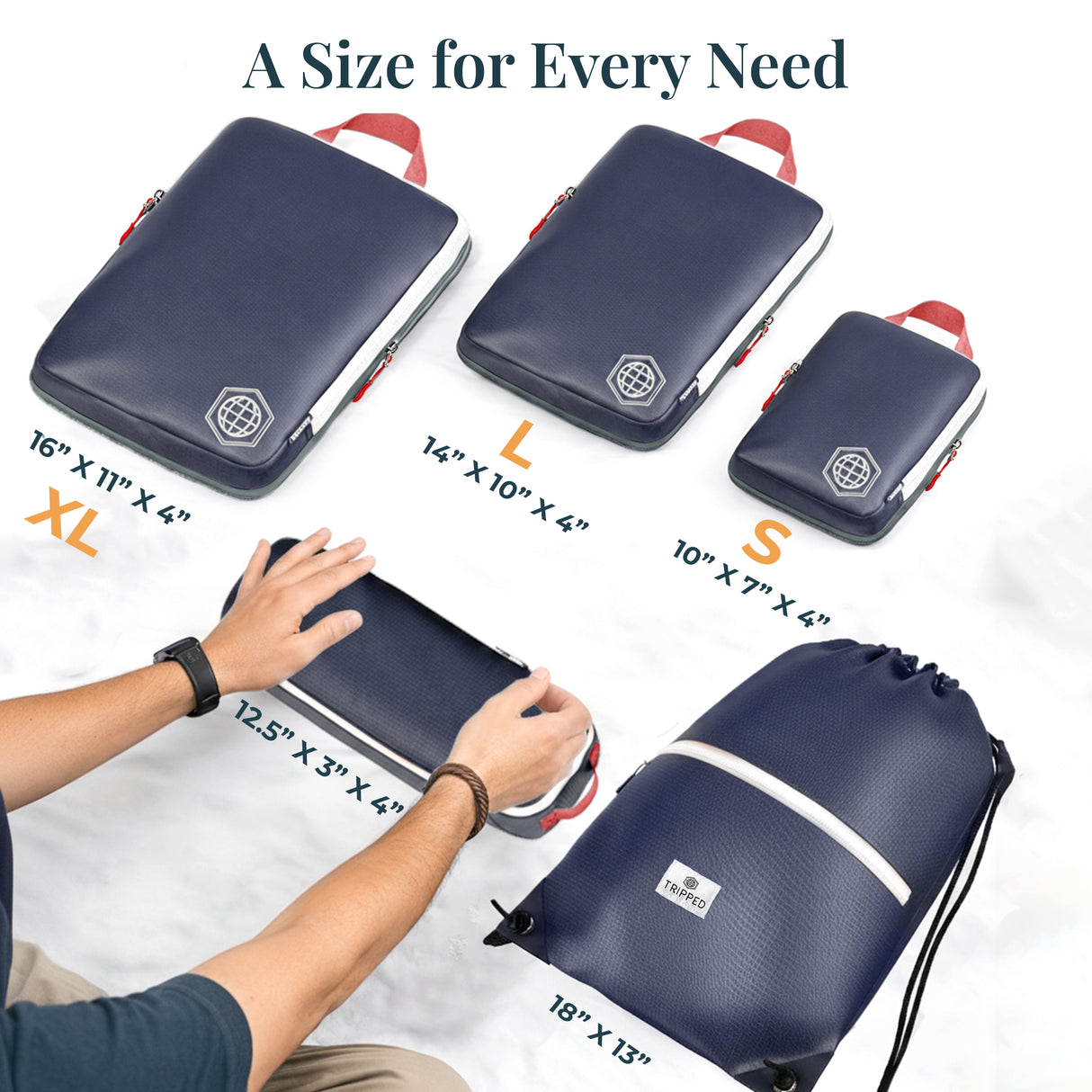 Carry-On Flex Compression Packing Cube Set