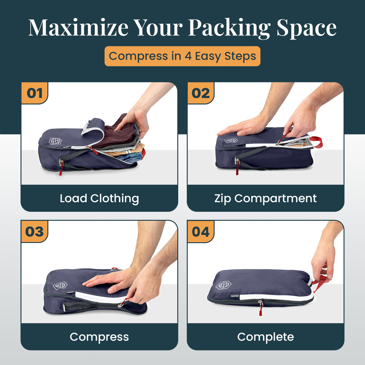 Carry-On Flex Compression Packing Cube Set