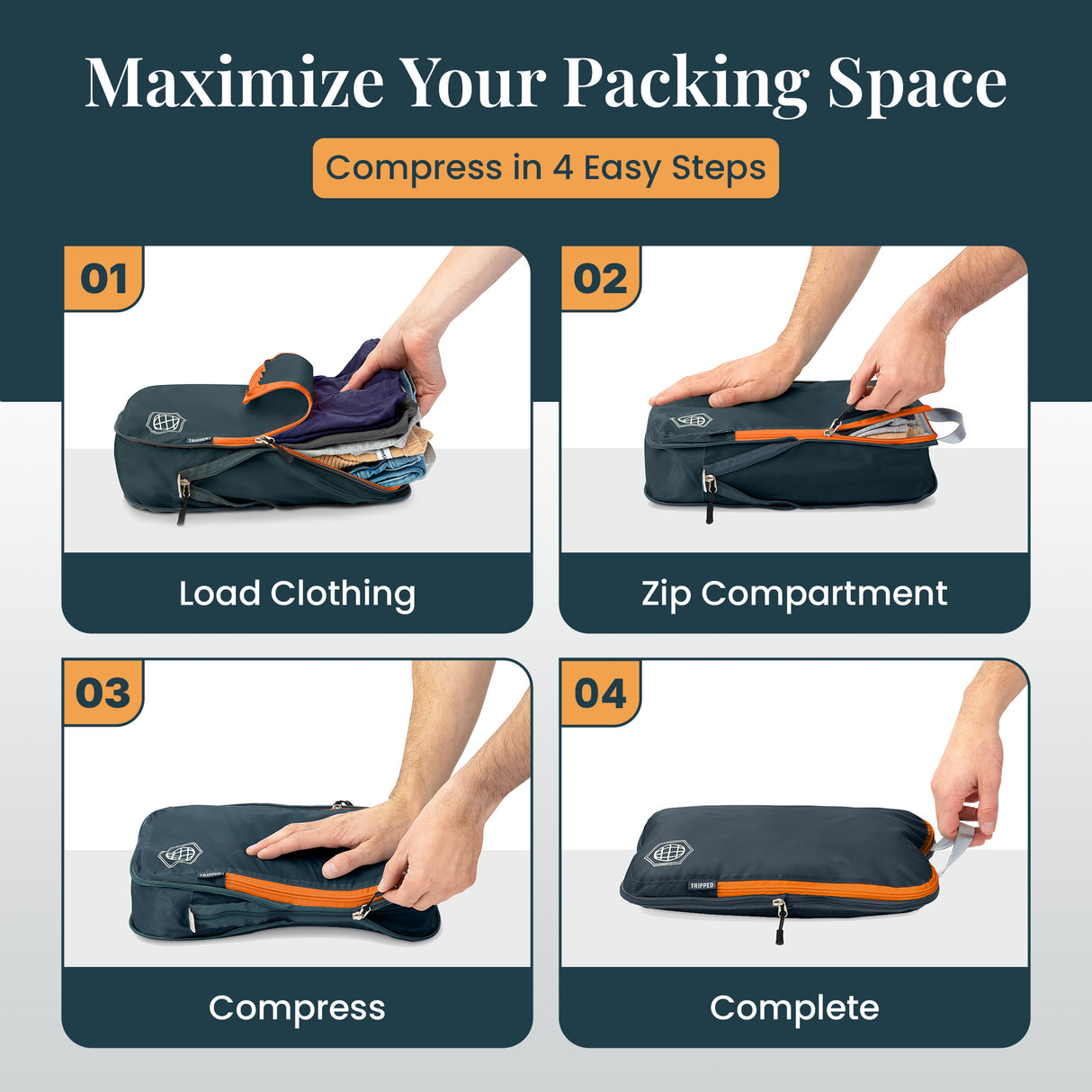 Carry-On Flex Compression Packing Cube Set