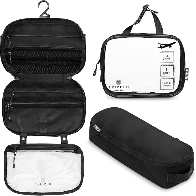 The Toiletry Set with TSA-Approved Liquids Bag