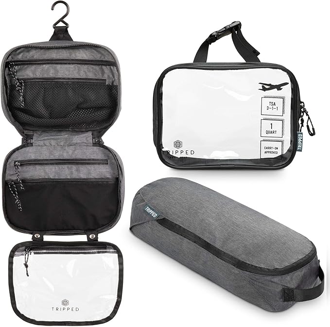 The Toiletry Set with TSA-Approved Liquids Bag