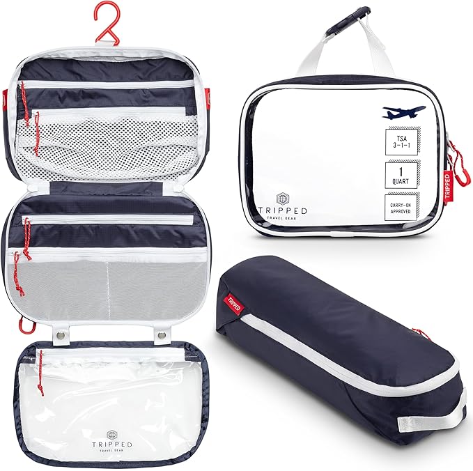 The Toiletry Set with TSA-Approved Liquids Bag