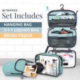 The Toiletry Set with TSA-Approved Liquids Bag