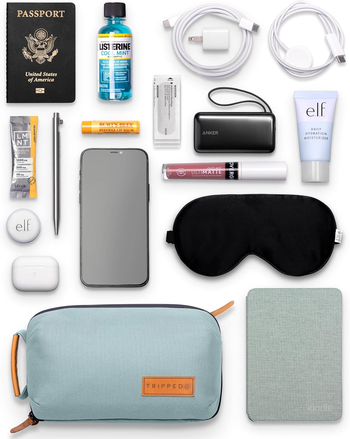 Tech Pouch Travel Cord Organizer and Accessories Case – Tripped Travel Gear