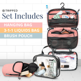 The Toiletry Set with TSA-Approved Liquids Bag