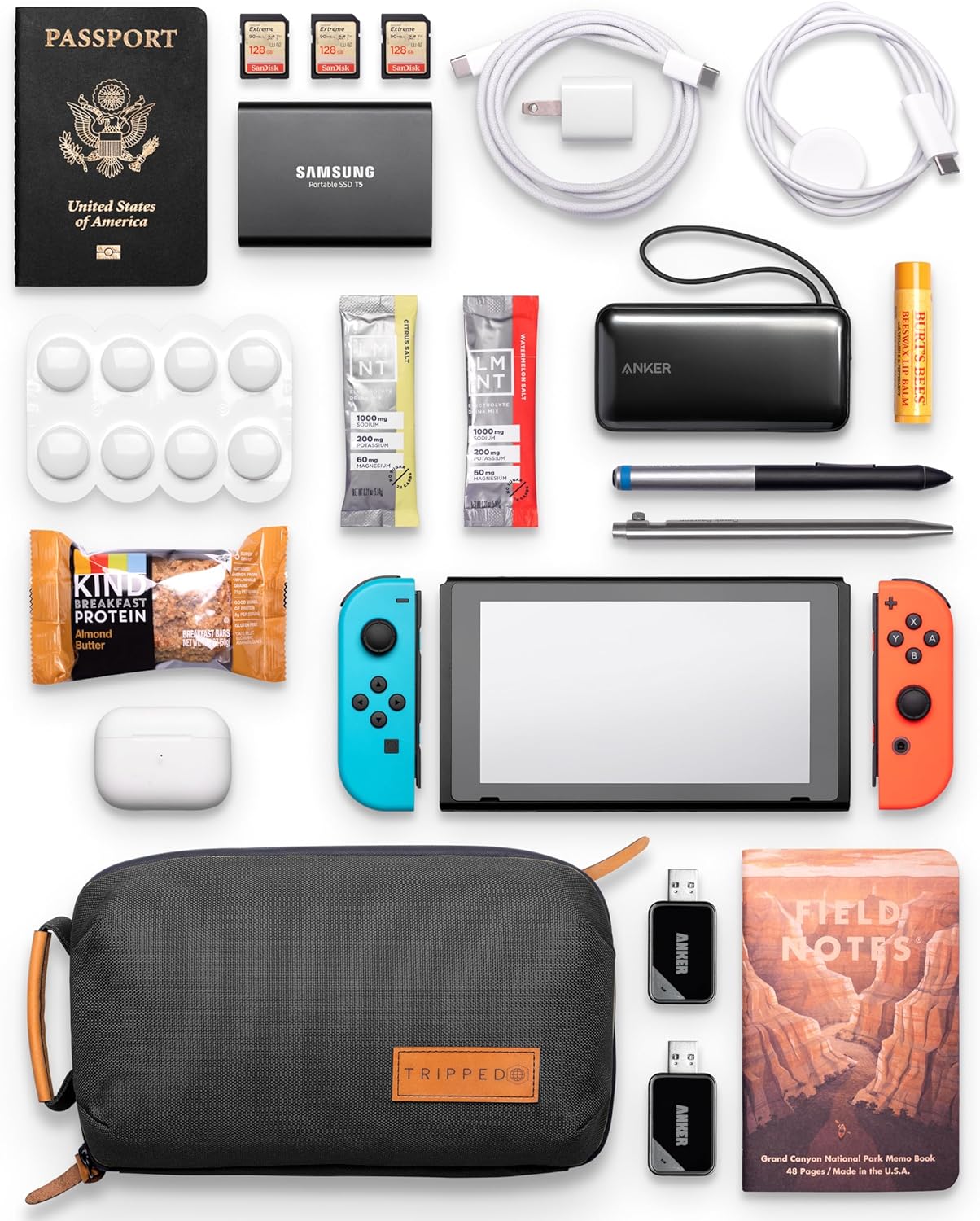 The Travel Pouch Tech Organizer