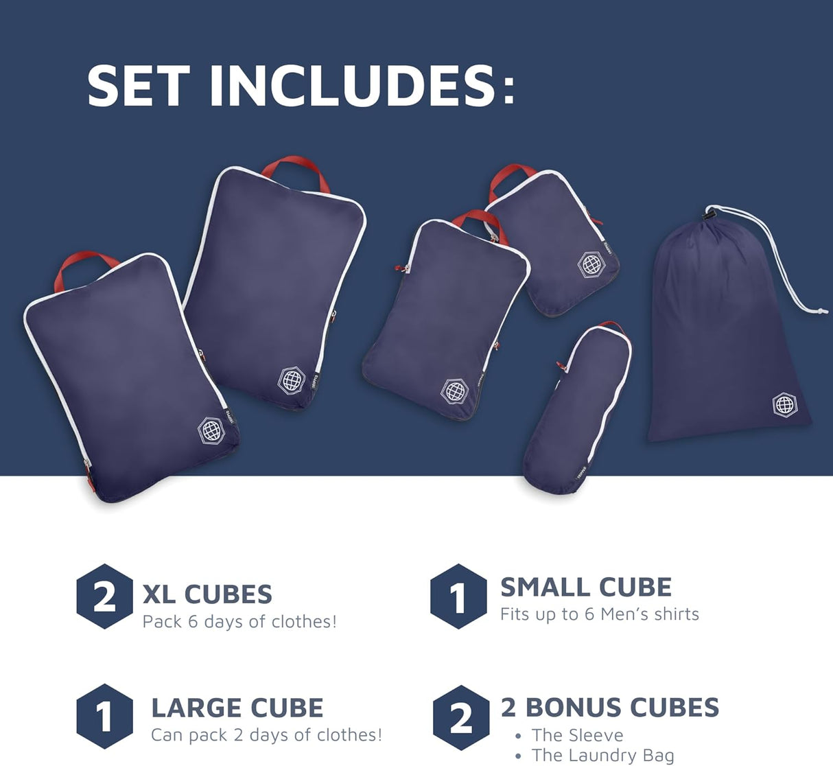 Carry-On Flex Compression Packing Cube Set