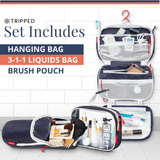 The Toiletry Set with TSA-Approved Liquids Bag