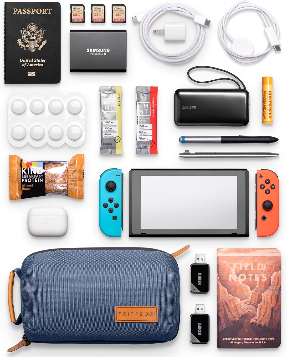 The Travel Pouch Tech Organizer