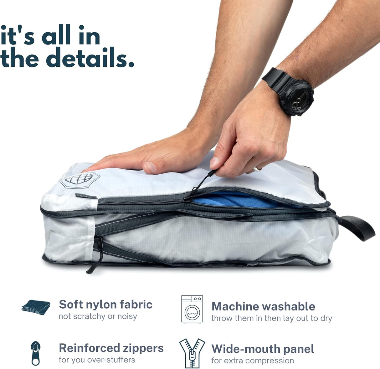Carry-On Flex Compression Packing Cube Set