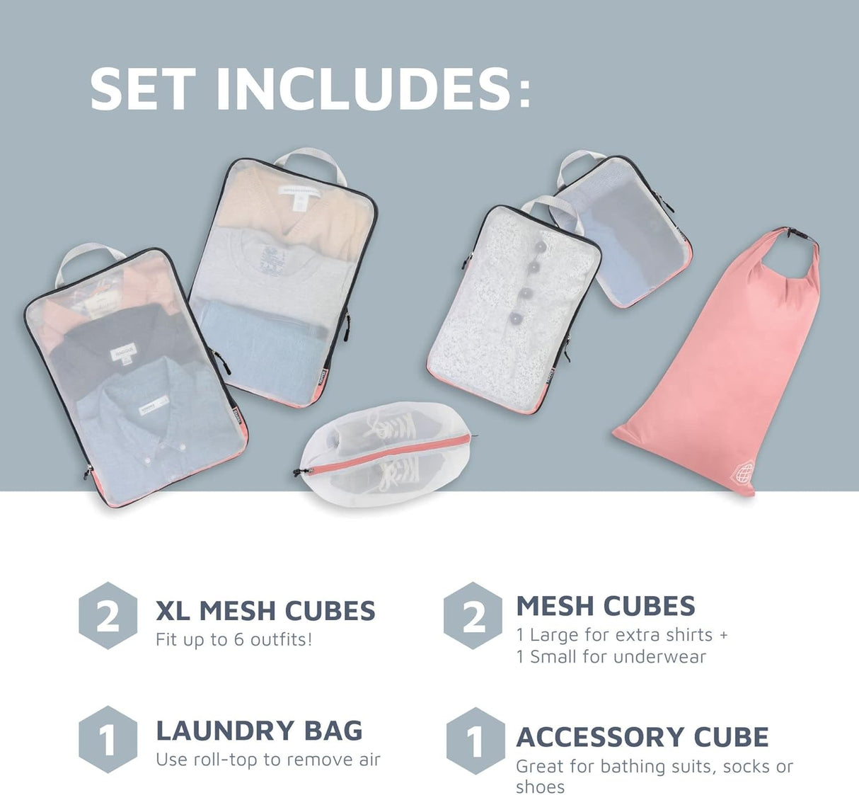 Carry-On Flex Compression Packing Cube Set