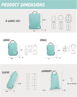 Checked Bag Compression Packing Cube Set
