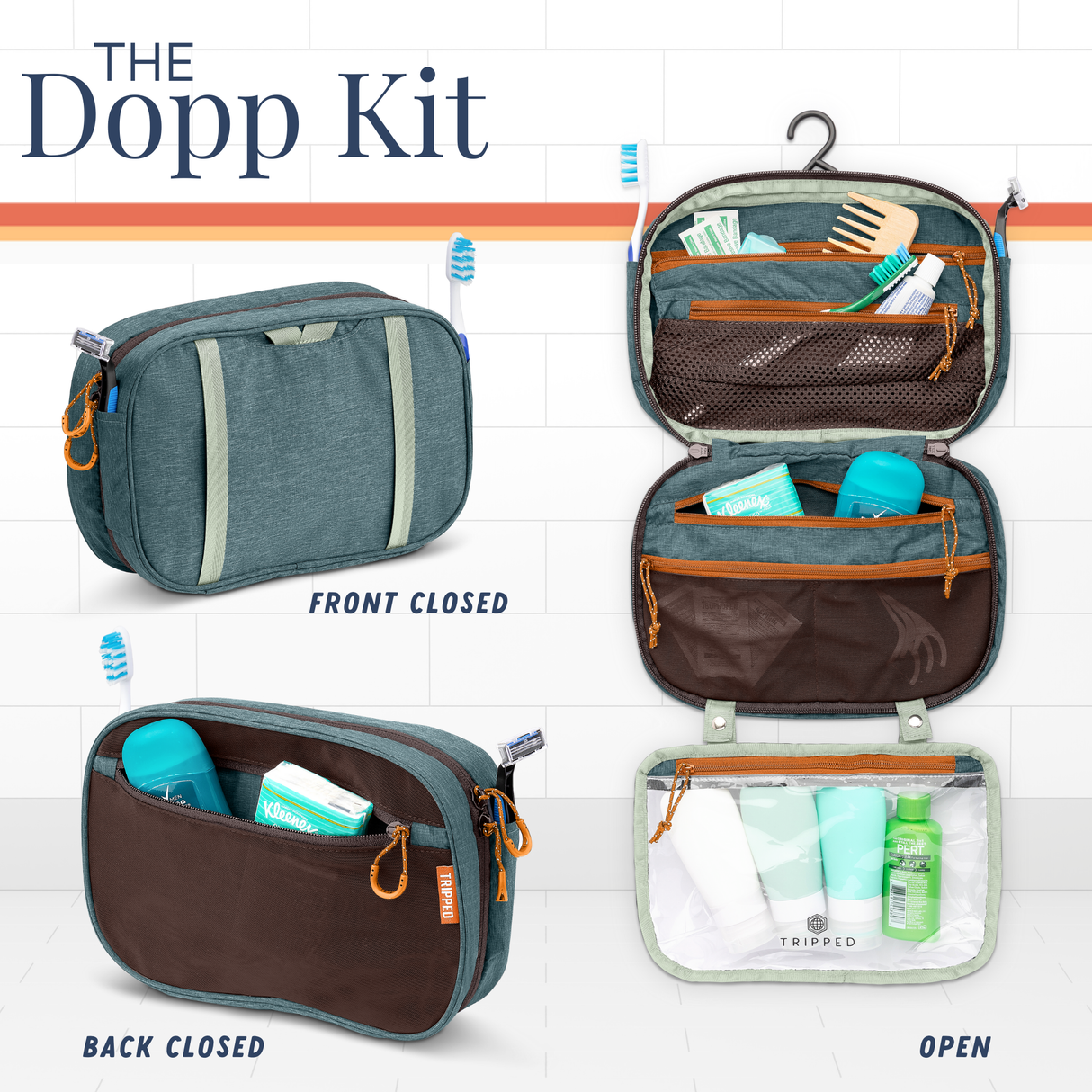 The Toiletry Set with TSA-Approved Liquids Bag