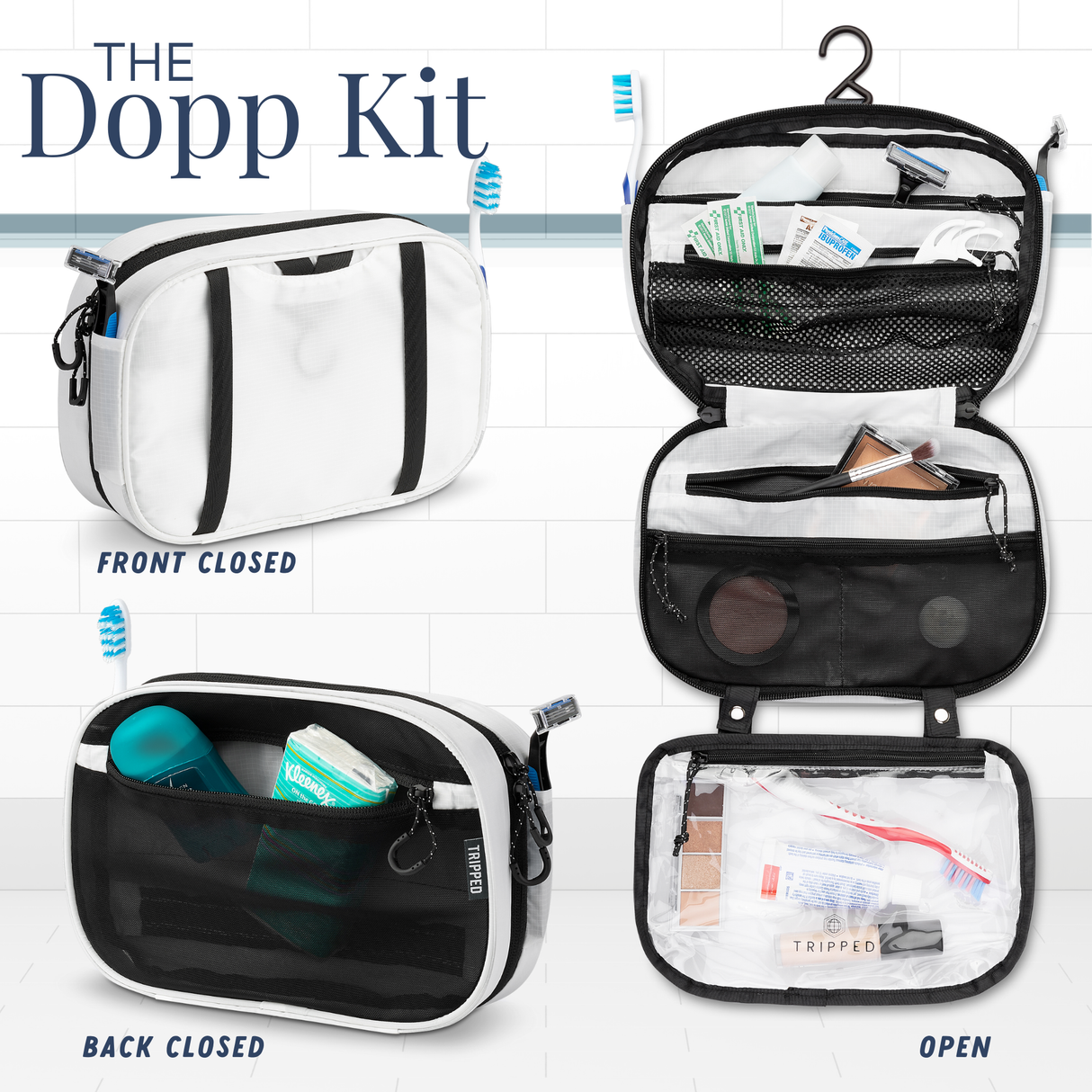 The Toiletry Set with TSA-Approved Liquids Bag