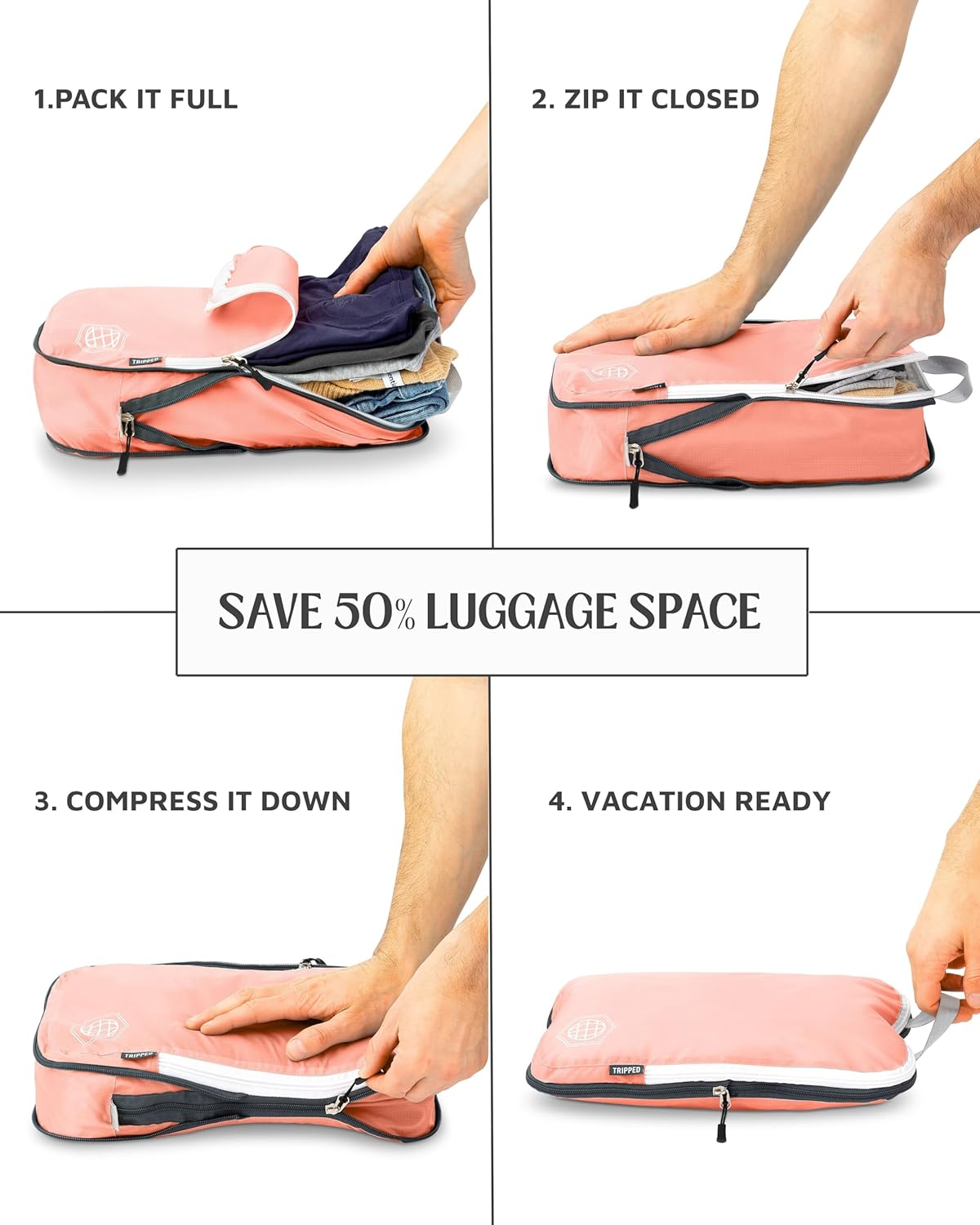 Checked Bag Compression Packing Cube Set