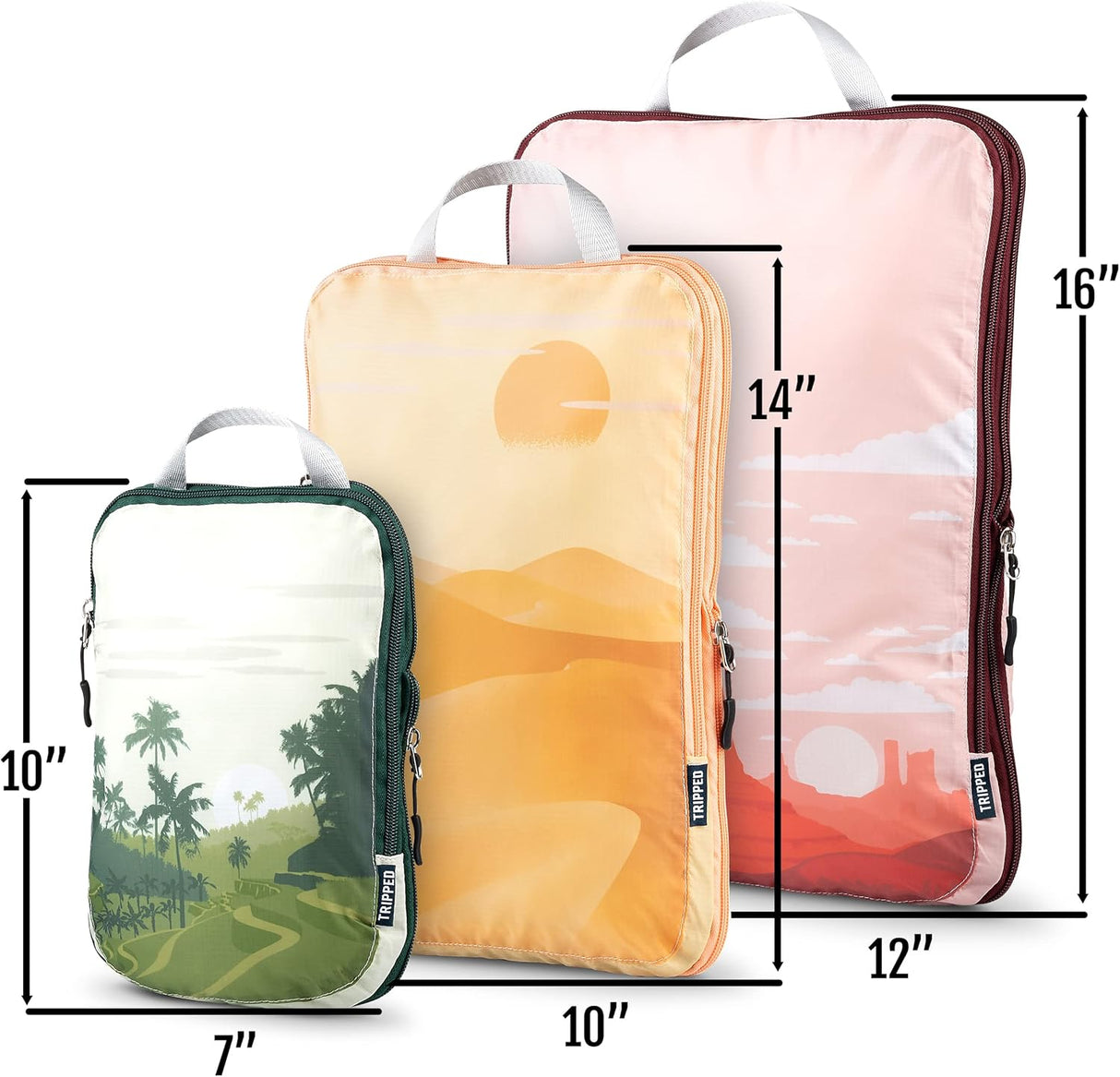 Checked Bag Compression Packing Cube Set