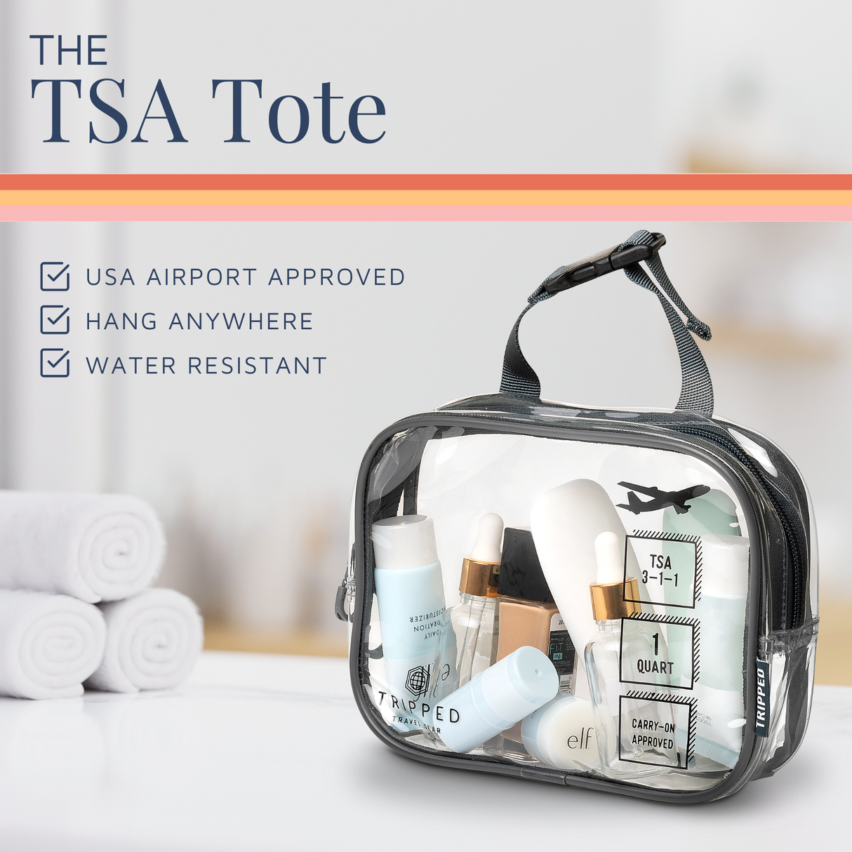 The Toiletry Set with TSA-Approved Liquids Bag