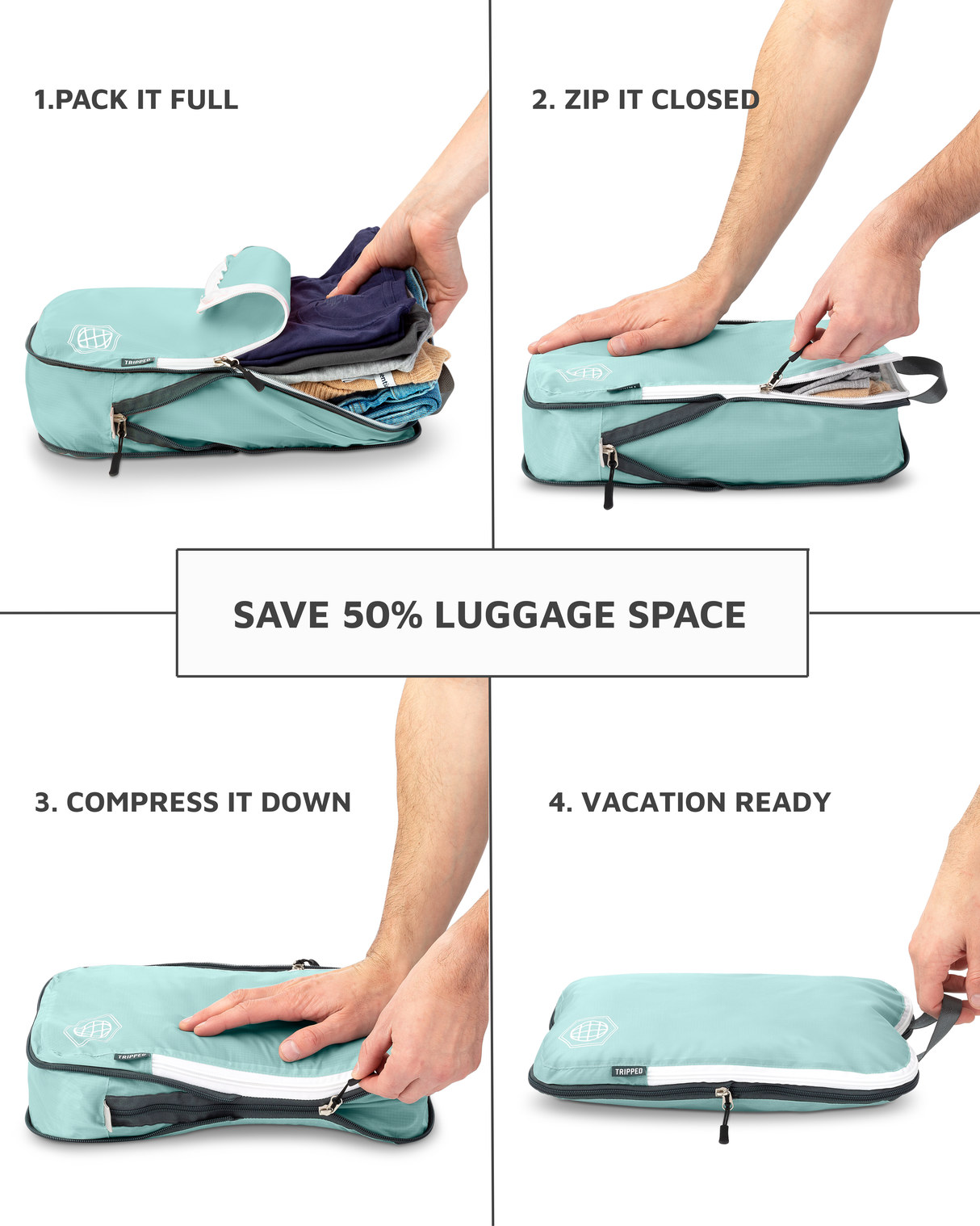 Carry-On Flex Compression Packing Cube Set