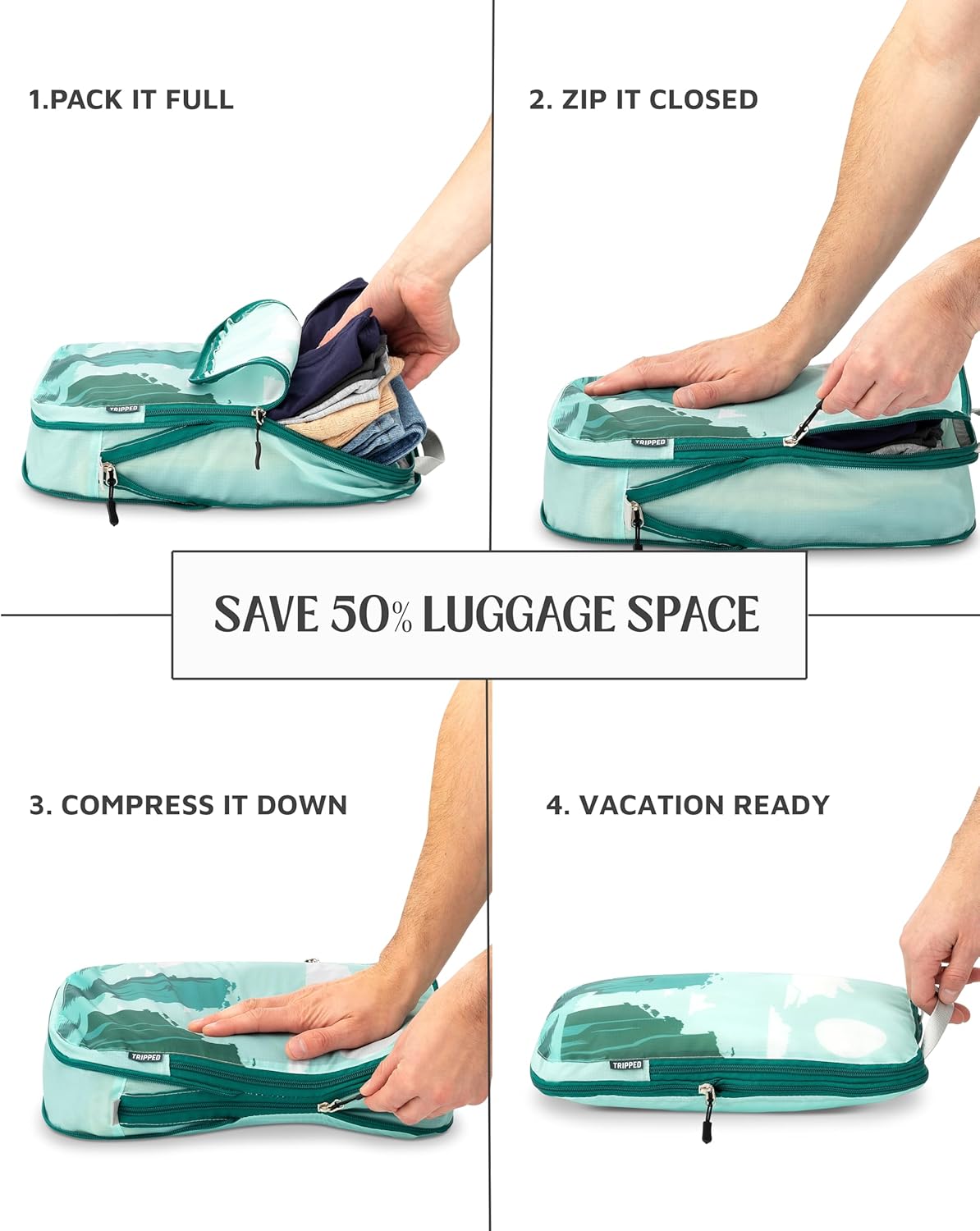 Checked Bag Compression Packing Cube Set