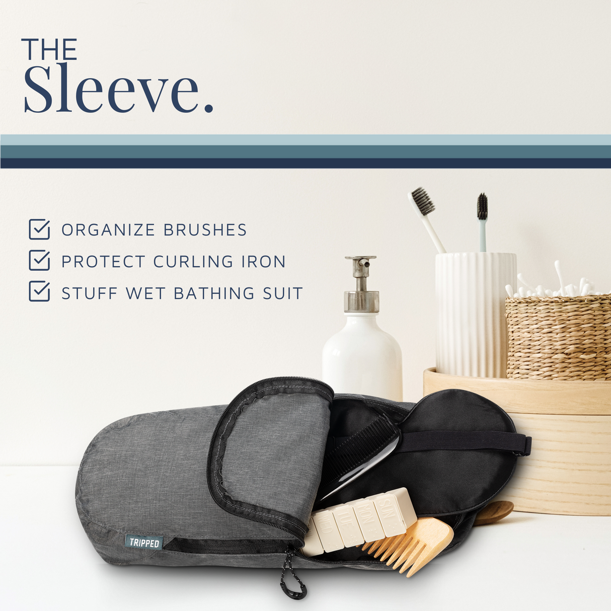 The Toiletry Set with TSA-Approved Liquids Bag