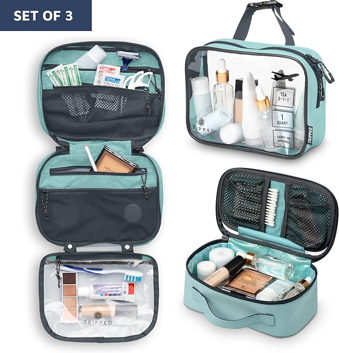 The Toiletry Set with TSA-Approved Liquids Bag