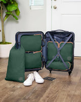 Compression packing cubes with suitcase