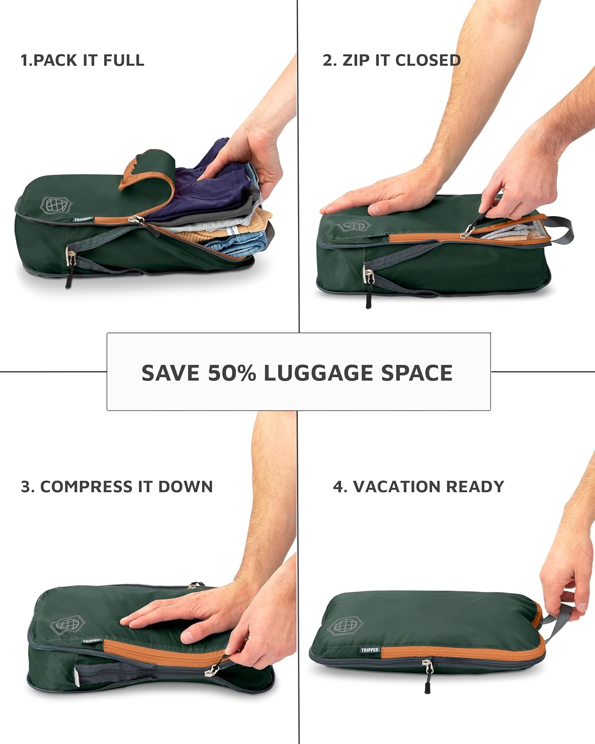 Checked Bag Compression Packing Cube Set